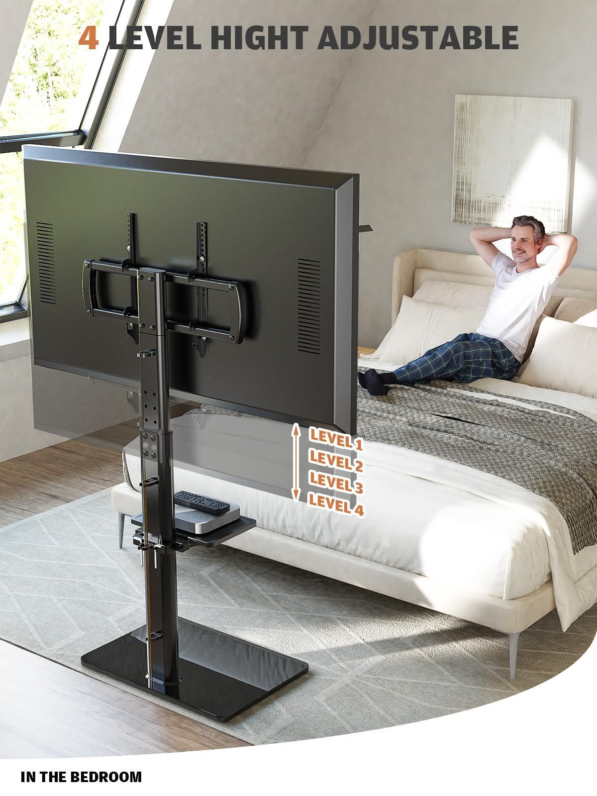 HT2002B ユニバーサルフロアテレビスタンド