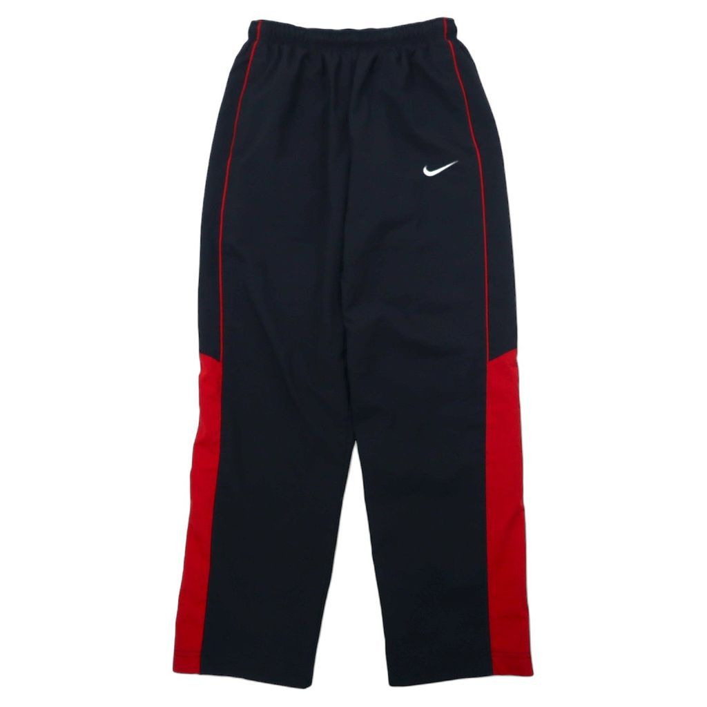 【kkens ページ】NIKE ラインロゴ ナイロントラックパンツ NIKE トラックパンツ ジャージ L ブラック ポリエステル サイド