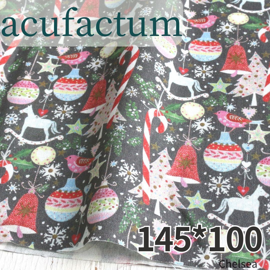 145×100cmきらきらジュエル acufactum ドイツ　輸入生地 アクファクトゥム