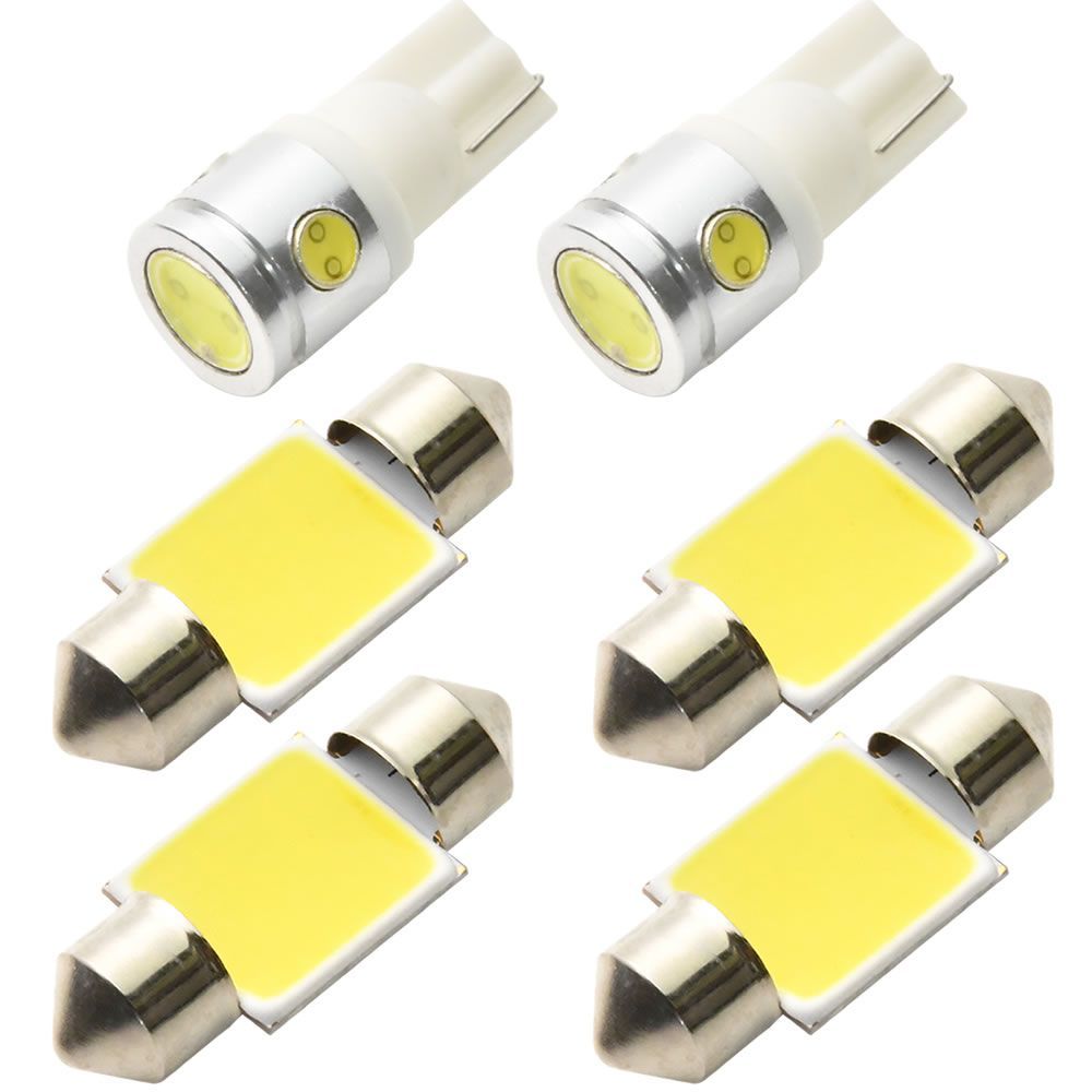 デリカスペースギア 前期 H6.5-H9.6 マジ明るいCOB LEDルームランプ 電球 6点