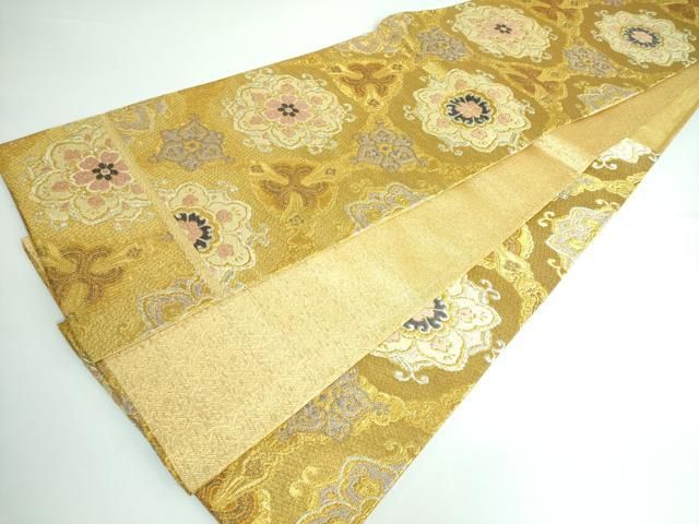 平和屋本店□極上 創業280年 誉田屋源兵衛 六通柄袋帯 唐織 正倉院花文  