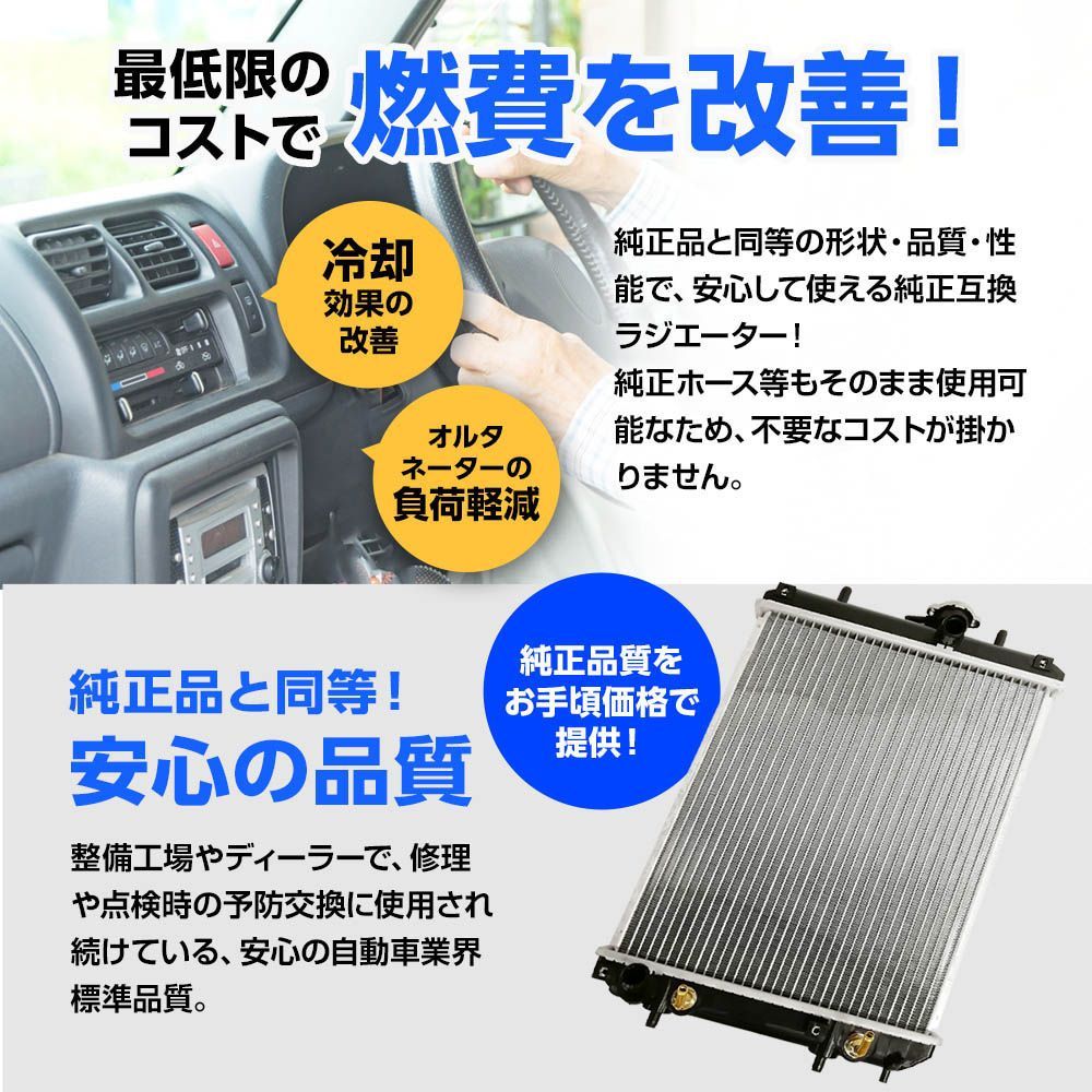 安心の6ヶ月保証 ホンダ ステップワゴン　スパーダ RG1 RG2 ラジエーター 19010-RTA-901 PL081865 互換品 国内優良メーカー ラジエーター ホンダ ステップワゴンスパーダ 参考純正品番：19010-59B-014