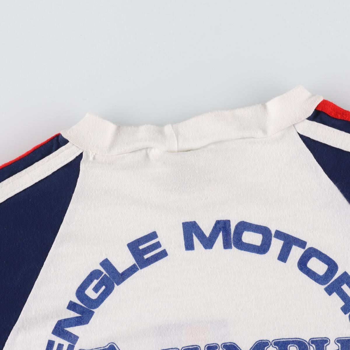 80年代 Vogel Mills&Mfg. TRIUMPH トライアンフ 両面プリント モーターサイクル バイクTシャツ メンズS ヴィンテージ /evb000729