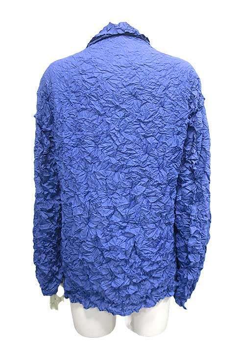 【中古】me ミー トップス ブラウス シャツ パープル MI22FO663 日本製 イッセイミヤケS08＿s-0346-r08 ISSEY MIYAKE - 【中古】me ミー トップス ブラウス シャツ パープル