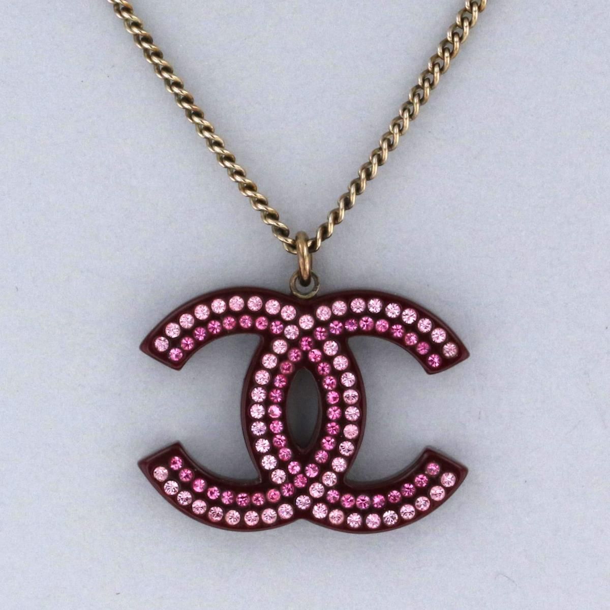 中古】 CHANEL （シャネル） ｺｺﾏｰｸ 08A ﾗｲﾝｽﾄｰﾝﾈｯｸﾚｽ ブランド 
