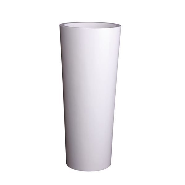 大和プラスチック ファイバーグラスシリーズ コラム 3480 ホワイト W340×D340×H800mm 底穴なし