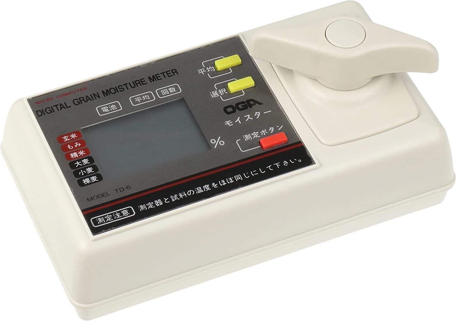 A0062-デジタル米麦水分測定器 水分計 オガ電子 モイスター TD-6 A0062-デジタル米麦水分測定器 水分計 オガ電子 モイスター TD-6