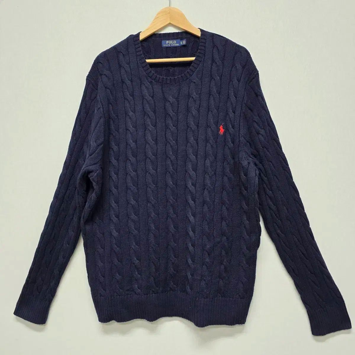 ポロ Ralph Lauren(ラルフローレン) メンズ コットン ケーブル編み ニット セーター XL サイズ