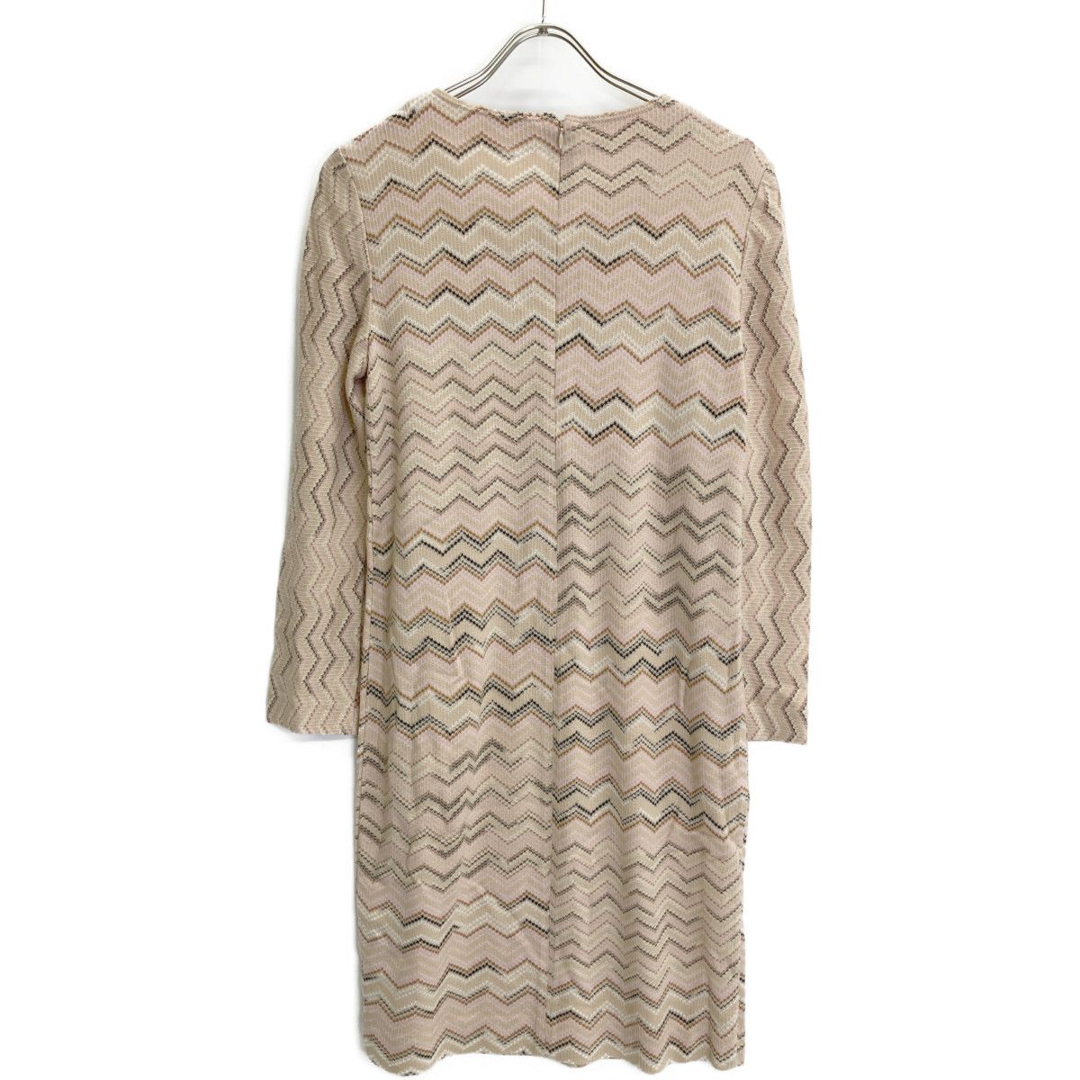 未使用級　MISSONI ミッソーニ　タイトスカート　ニット　ピンクベージュ MISSONI ミッソーニ ベージュ/ピンク プルオーバー ニット