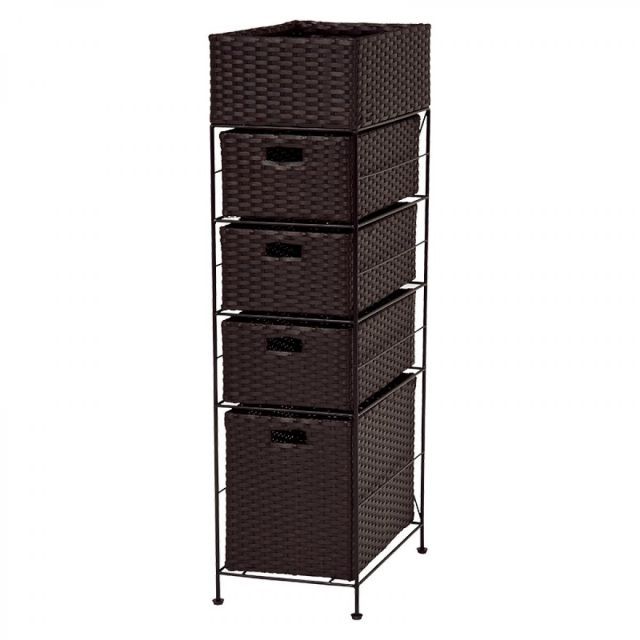 萩原 Hagihara RAN-2421DBR ランドリー 新生活 インテリア 家具おしゃれ