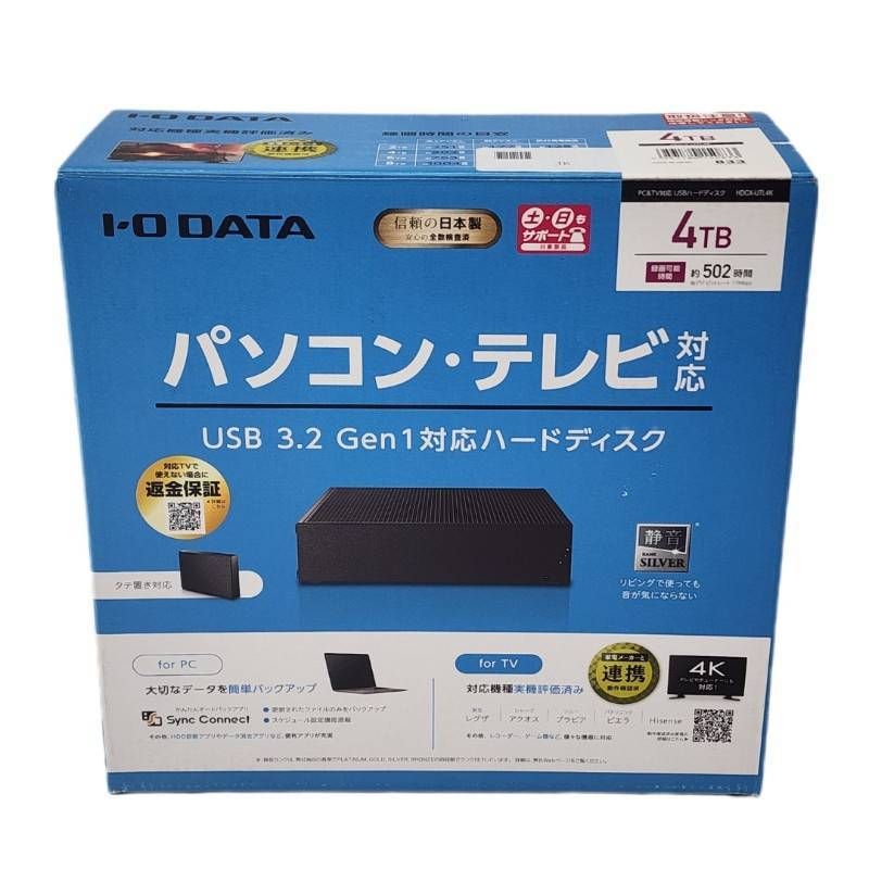 I-O DATA HDCZ-UTL4K/E 外付けハードディスク 4テラ HDD-UTL4K