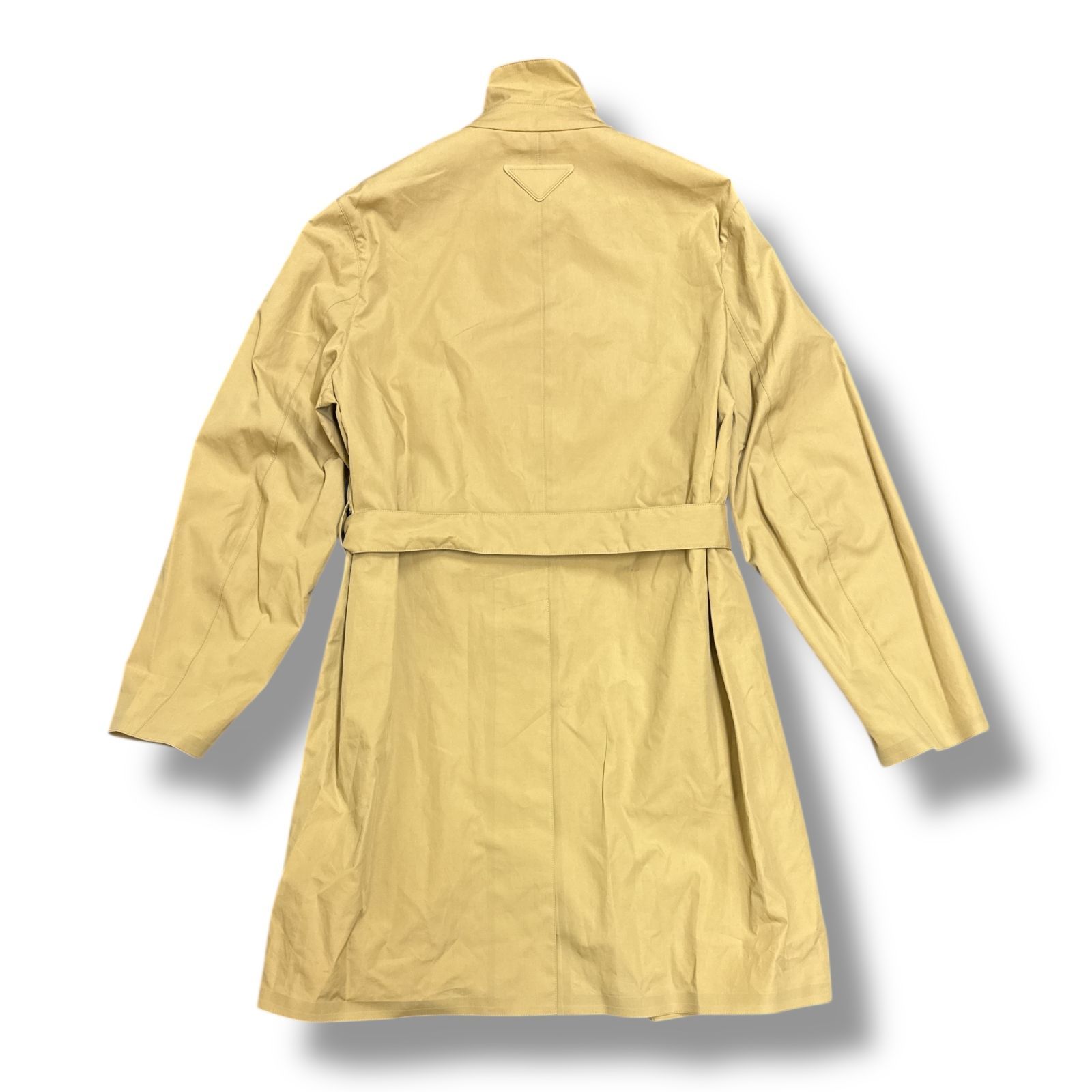 国内正規 PRADA Long Sleeved Belted Coat ベルテッドコート ステン 
