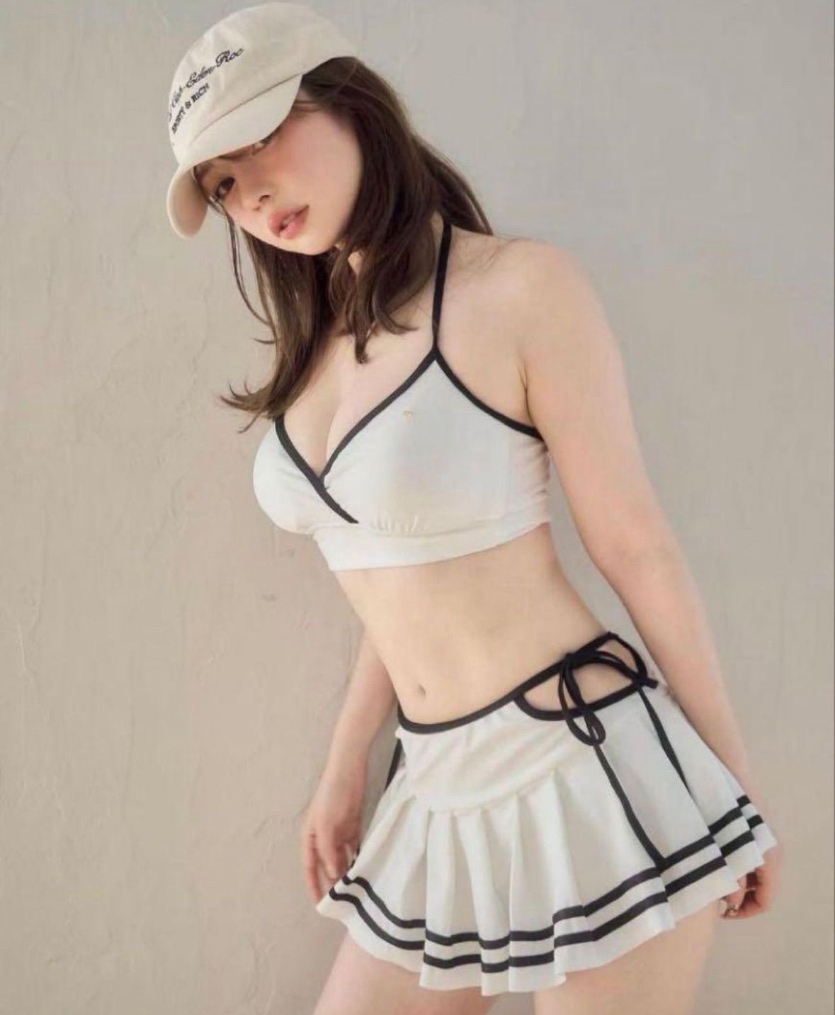 andmary Coco pleats swimwear ホワイト 新品未使用 Andmary Coco pleats swimwear White - メルカリ
