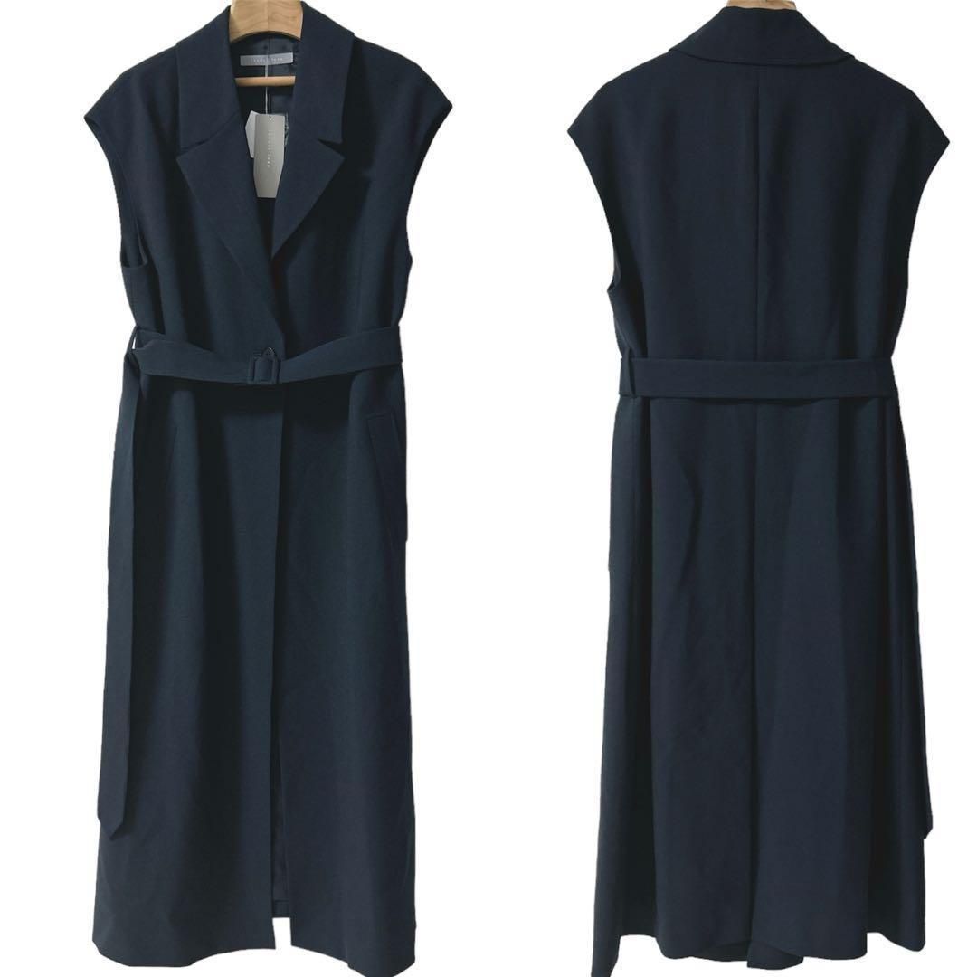 定価6.1万 theory luxe 通年 ロングジレコート 大きいサイズ