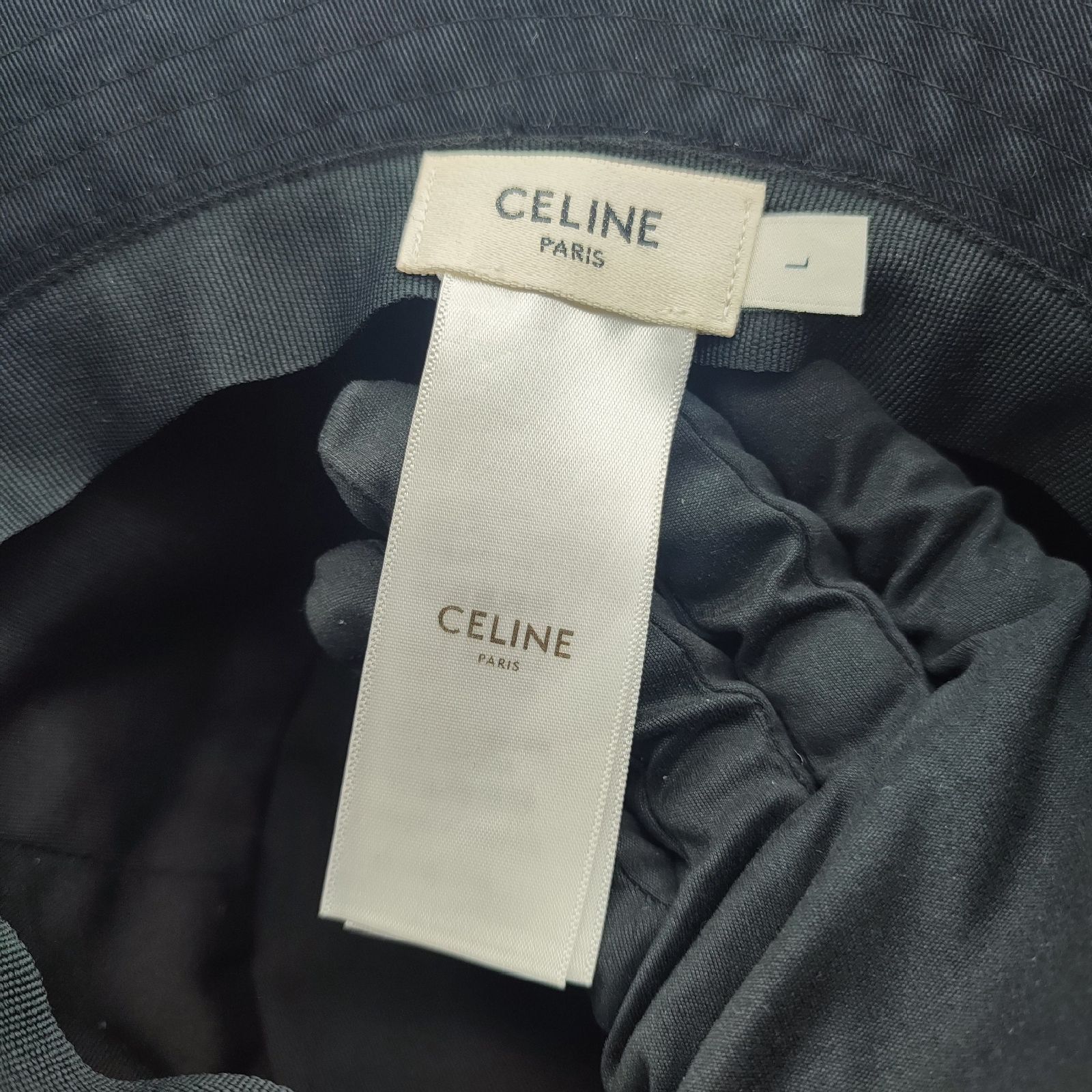 CELINE ネイビー バケットハット Mサイズ セリーヌ CELINE - CELINE バケットハット Mサイズ バケハの通販 by ゆき