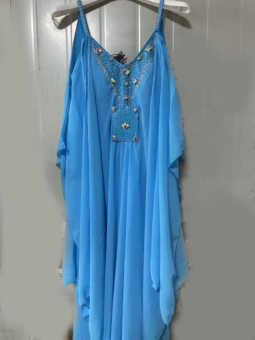 社交ダンス衣装 ブルー