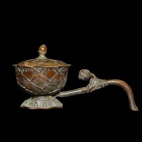 銅細工 蓮華小香炉 香道具 装飾品 工芸品 美術品 置物 - メルカリ