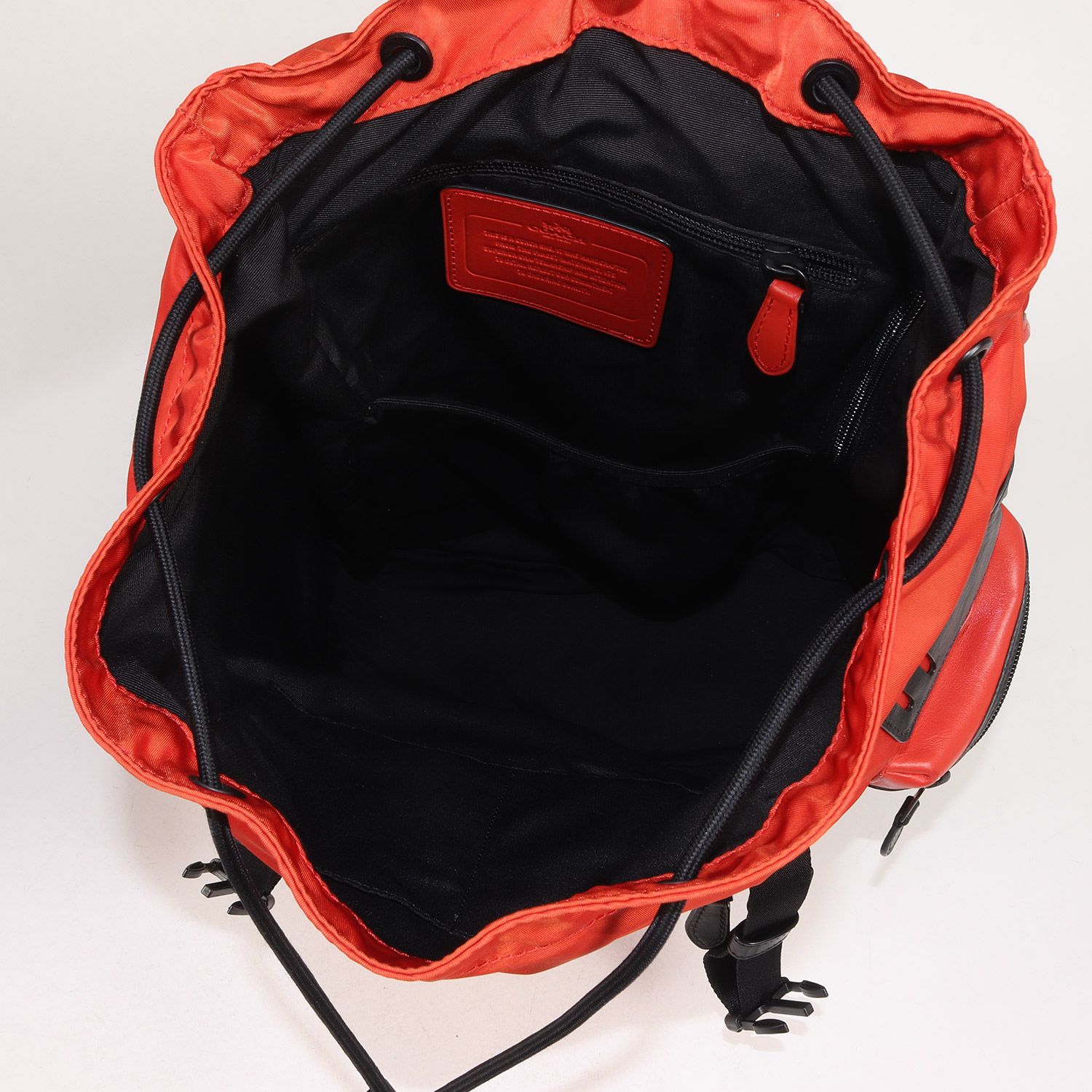 COACH コーチ レザー ナイロン コンビ パーフォレイテッド バック 