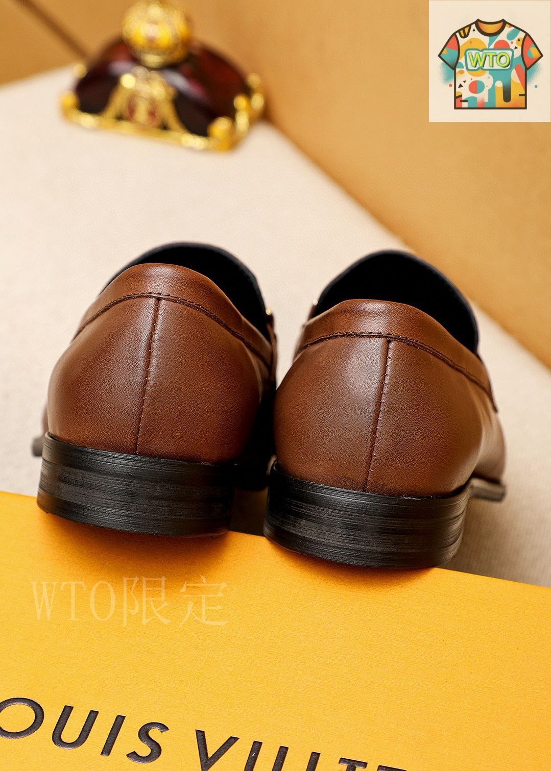 極美品 ルイヴィトンLOUIS VUITTON レザー モカシン シューズ 革靴 LOUIS VUITTON - ルイヴィトン LOUIS VUITTON ローファー