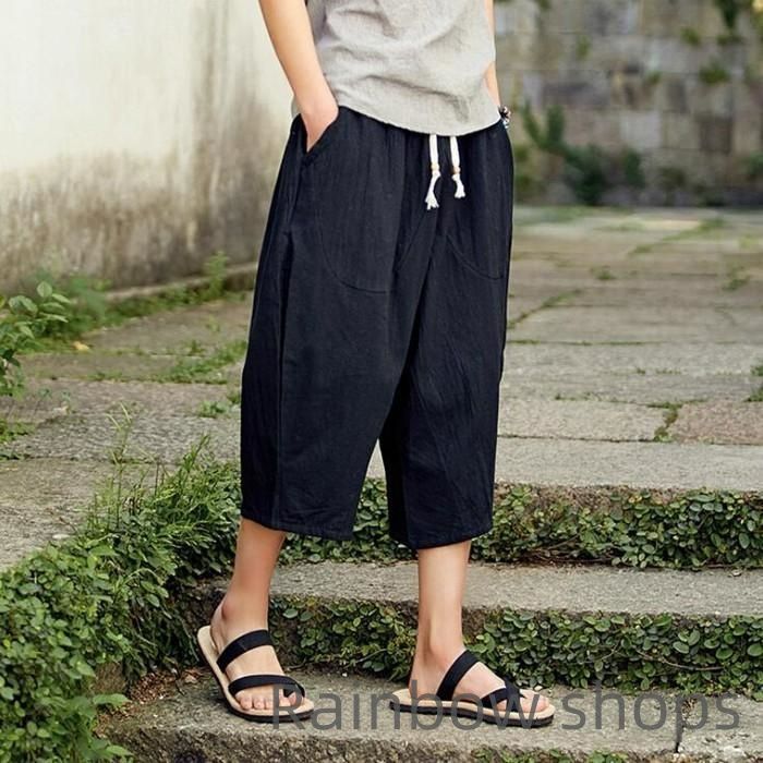新品未使用】サルエルパンツ ワイドパンツ メンズ ワイド