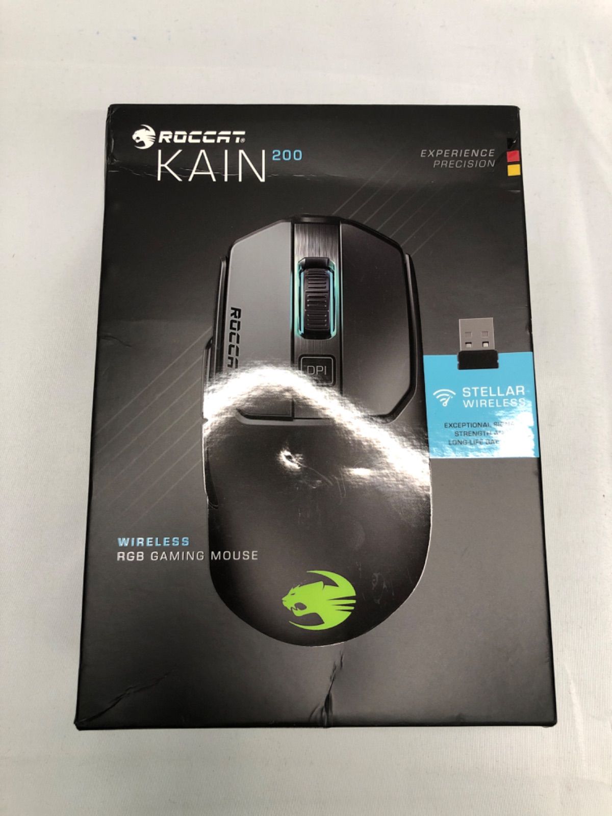 W219 ROCCAT Kain 200 AIMO ワイヤレス Titanクリック RGB ゲーミングマウス ブラック　A5E2AE05B5CDCE