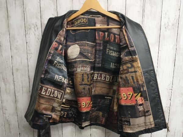 PAUL SMITH ブラック／牛革／264212 シングルライダース ポール