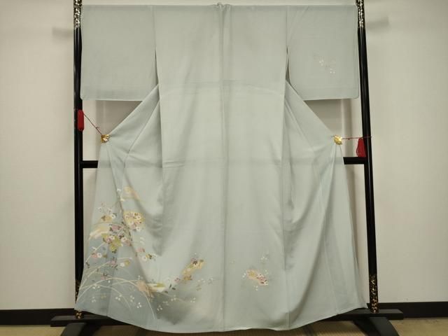 平和屋着物＊夏物 訪問着 絽 地紙花文 洗える着物 未使用