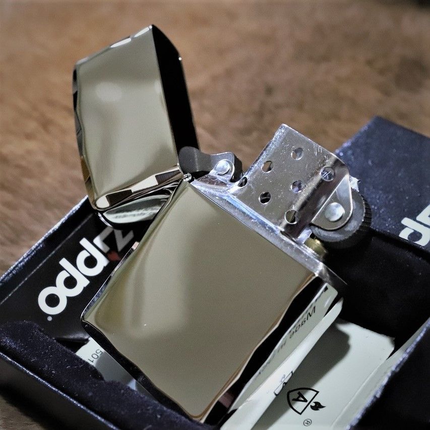 Armor ZIPPO アーマー ジッポー シャインレイ プラチナ コーナーカット 重いジッポ カッコイイ ジッポ 美しい スタンダード