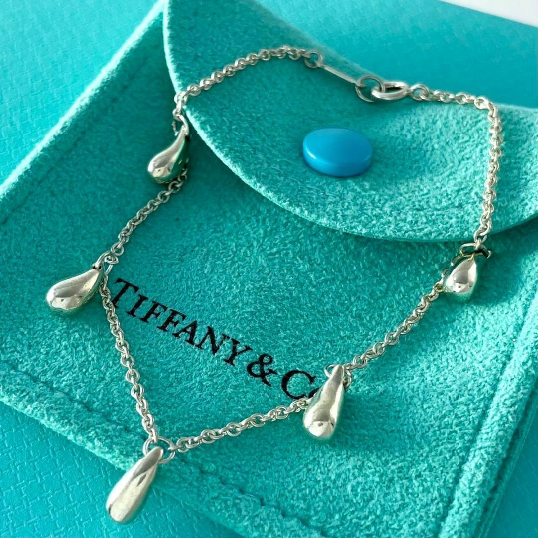 ティファニー 5連 ティアドロップ シルバー ブレスレット LY4fe