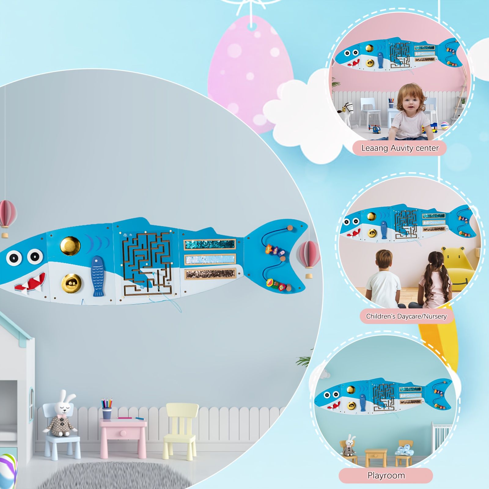 若者向けインタラクティブなサメ壁ゲーム