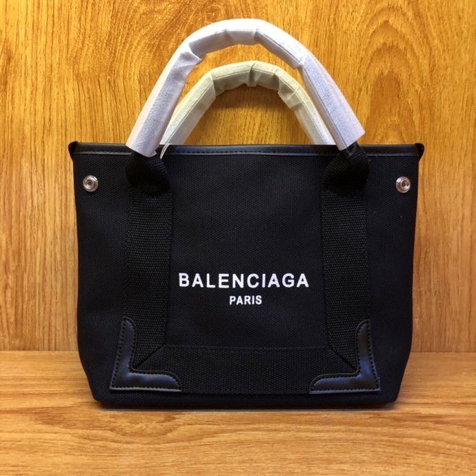 BALENCIAGA バレンシアガ トートバッグ26 navy cabas tote ブラック