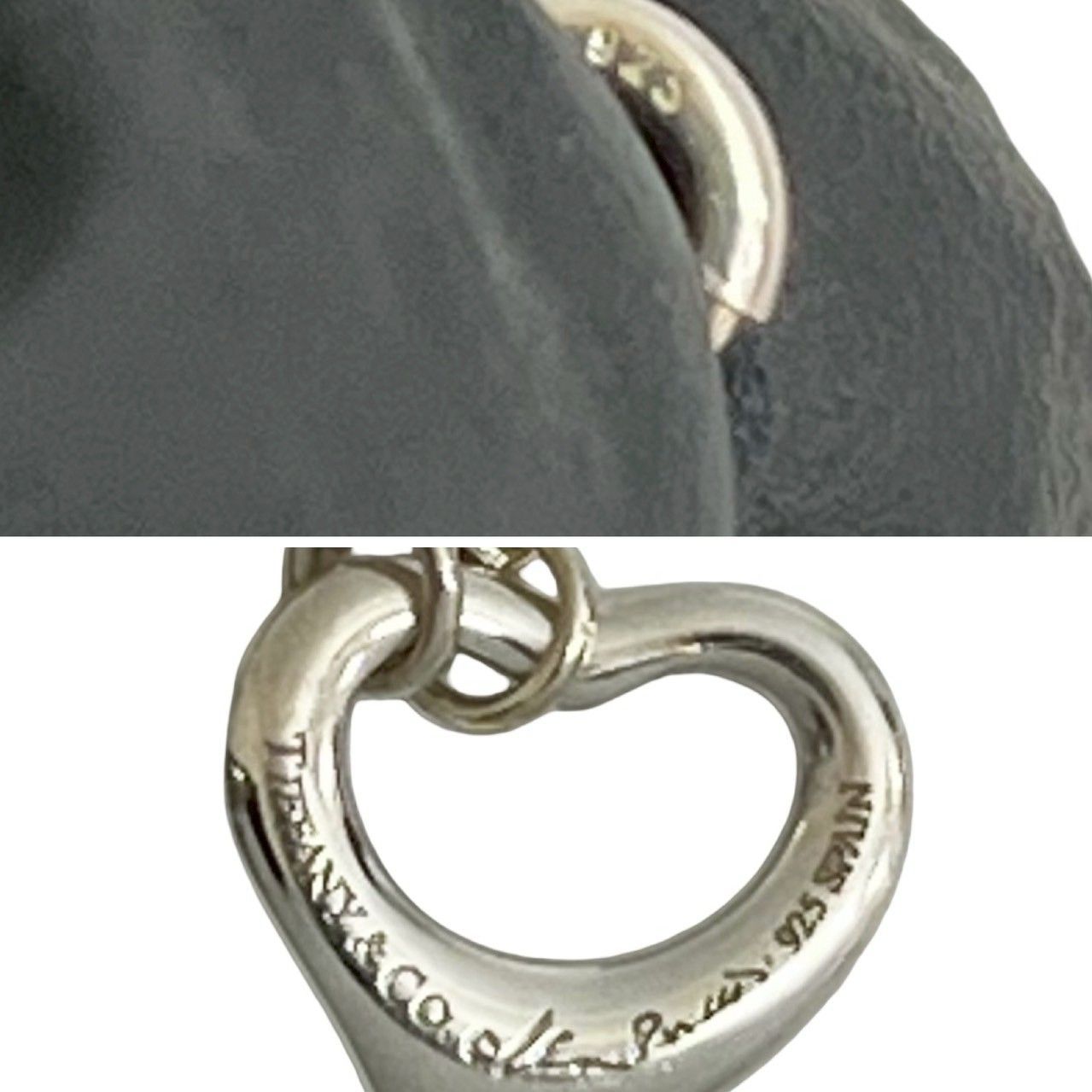 極 美品 TIFFANY&Co. ティファニー オープンハート 5P シルバー