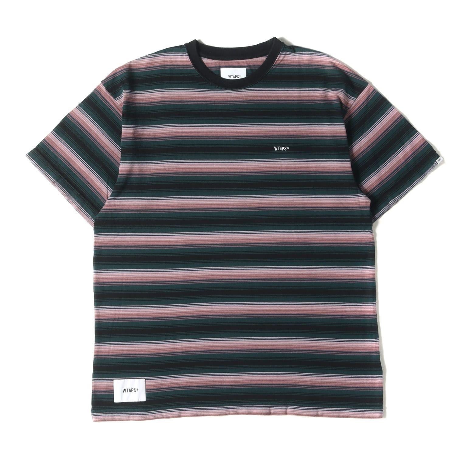 美品】WTAPS ダブルタップス Tシャツ サイズ:M / 24SS ボーダー クルー 