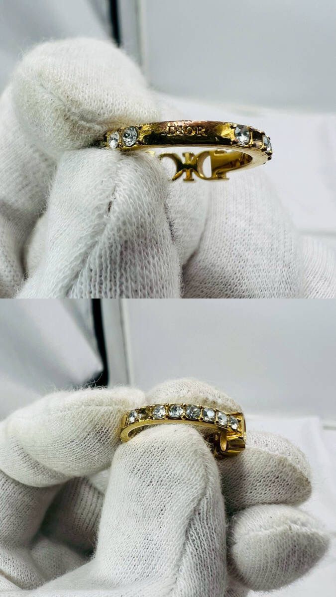 ❗️✨美品✨❗️】DIOR ディオール ロゴリング ゴールド S