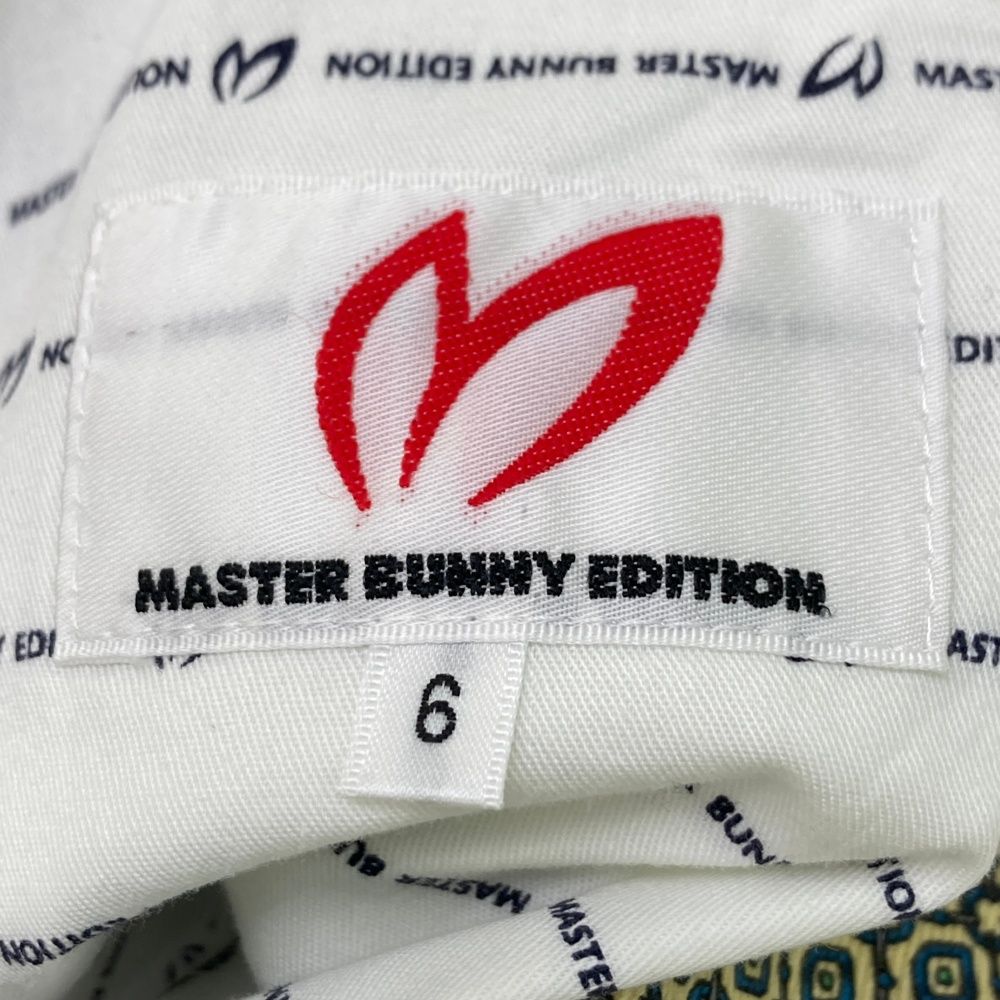 サイズ：6 MASTER BUNNY EDITION マスターバニーエディション  パンツ 総柄 ベージュ系 [240101473688] ゴルフウェア メンズ ストスト MASTER BUNNY EDITION マスターバニー パンツ ブラウン×ベージュ