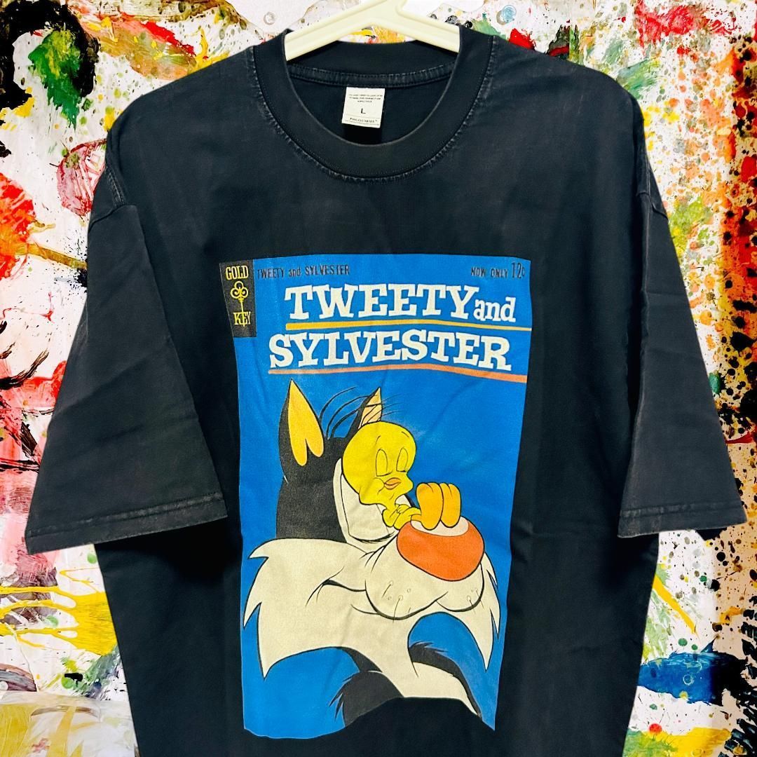 トゥイーティー シルベスター リプリント Tシャツ 半袖 メンズ