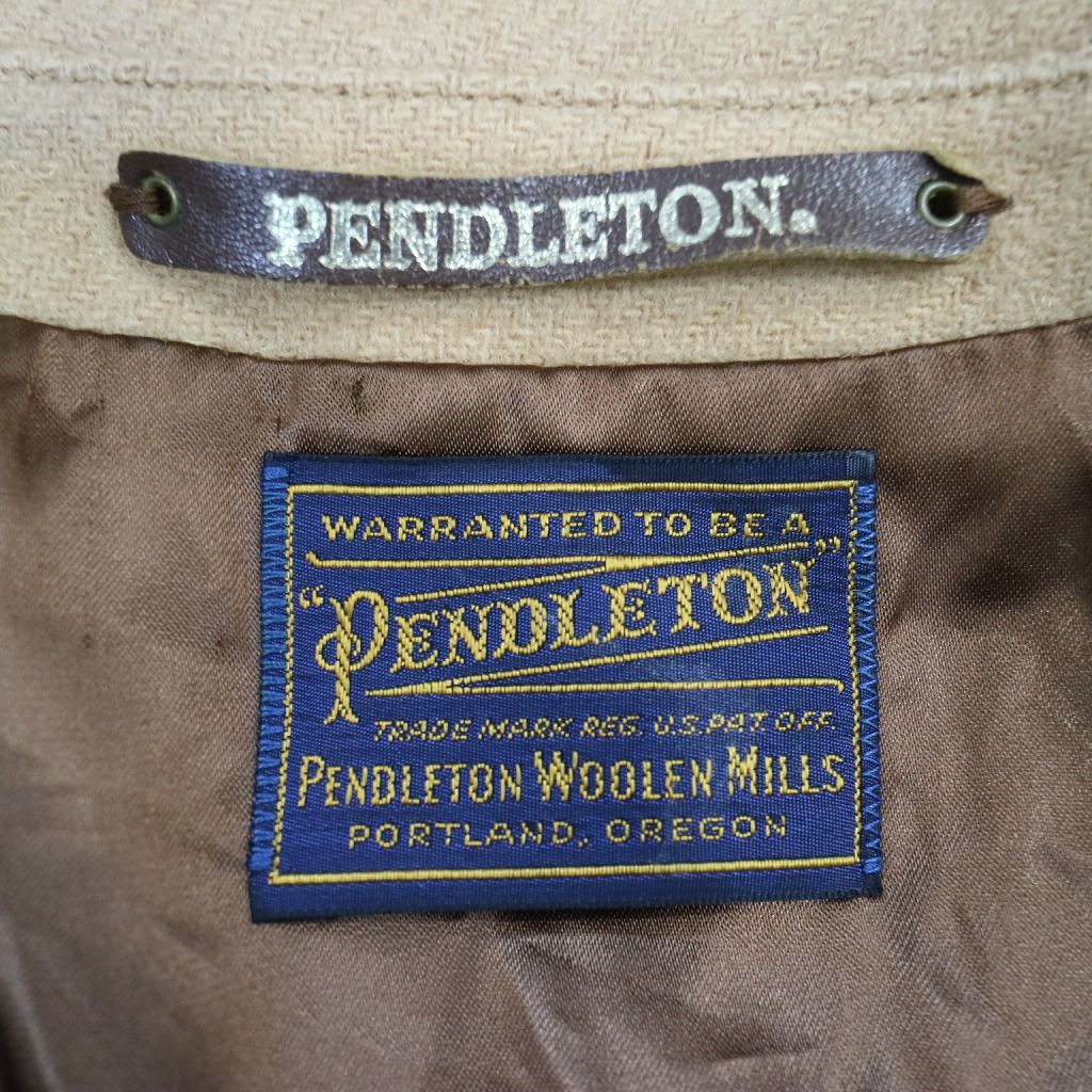 90年代 PENDLETON ペンドルトン ウールコート 防寒 防風 フラップ