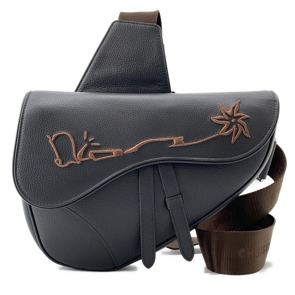クリスチャン ディオール ボディバッグ カクタスジャック サドルバッグ 1ADPO093SOT Christian Dior 黒