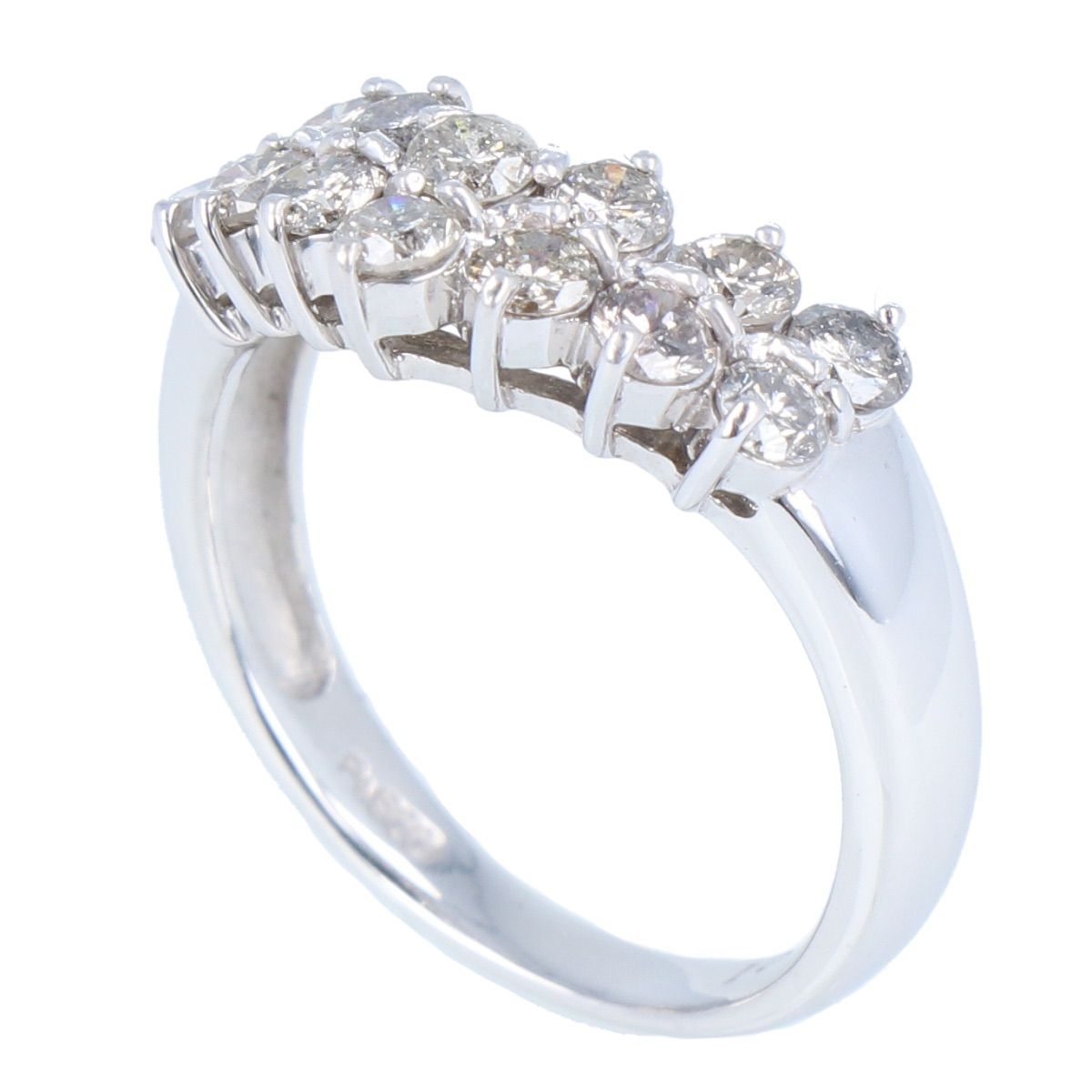 ダイヤモンド デザインリング 指輪 プラチナ Pt 900 1.01 ct 4.6 g 10号 レディース ジュエリー 宝石 アクセサリー -A 9304