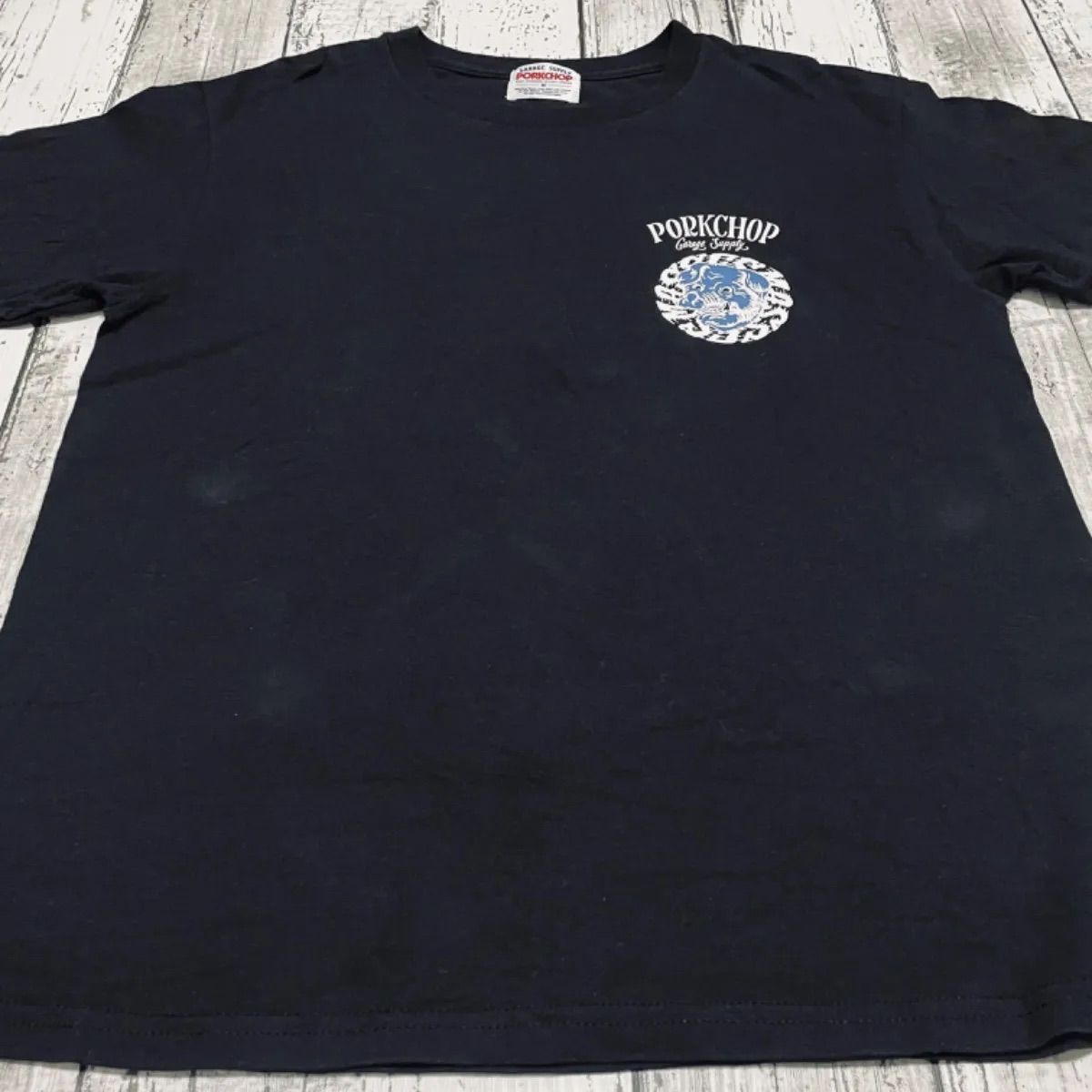PORKCHOP GARAGE SUPPLY×MASSES のコラボTシャツ ポークチョップ