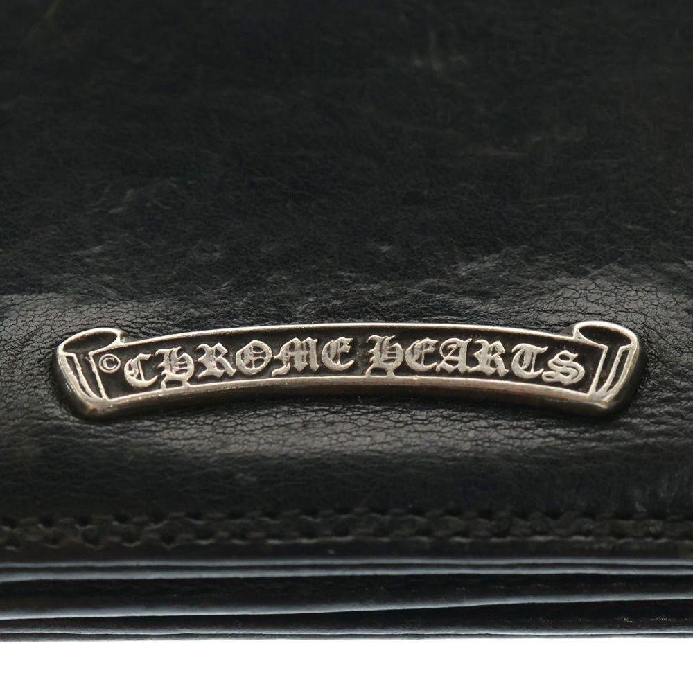 CHROME HEARTS スクロールラベル レザー ハード アイウェアケース