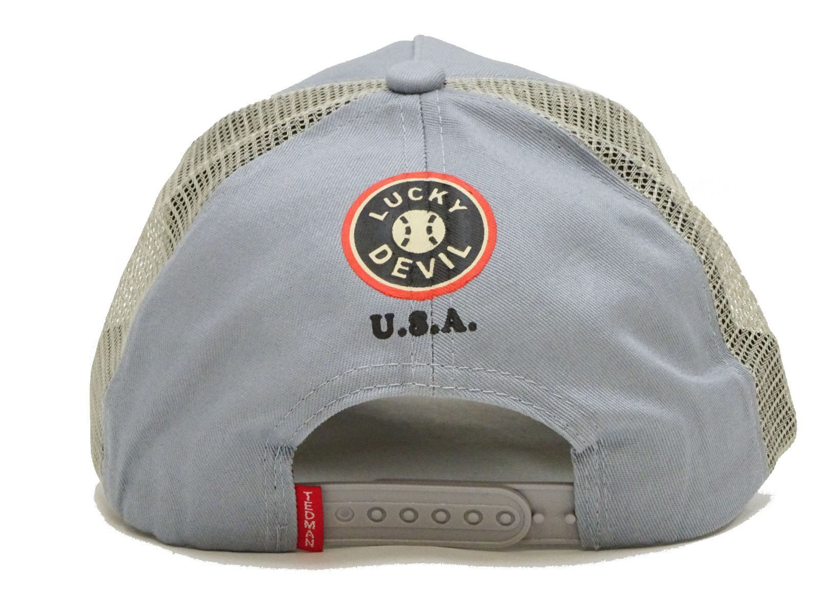 【Ed Hardy】Devil 芸者 Trucker メッシュ キャップ 関税送料込 テッドマン キャップ TEDMAN サイドメッシュ 帽子 デビルリーグ