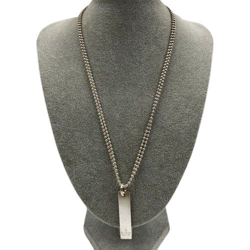 GUCCI Ag925 チェーンネックレス グッチ GUCCI パドロック チェーン ネックレス Ag925 希少