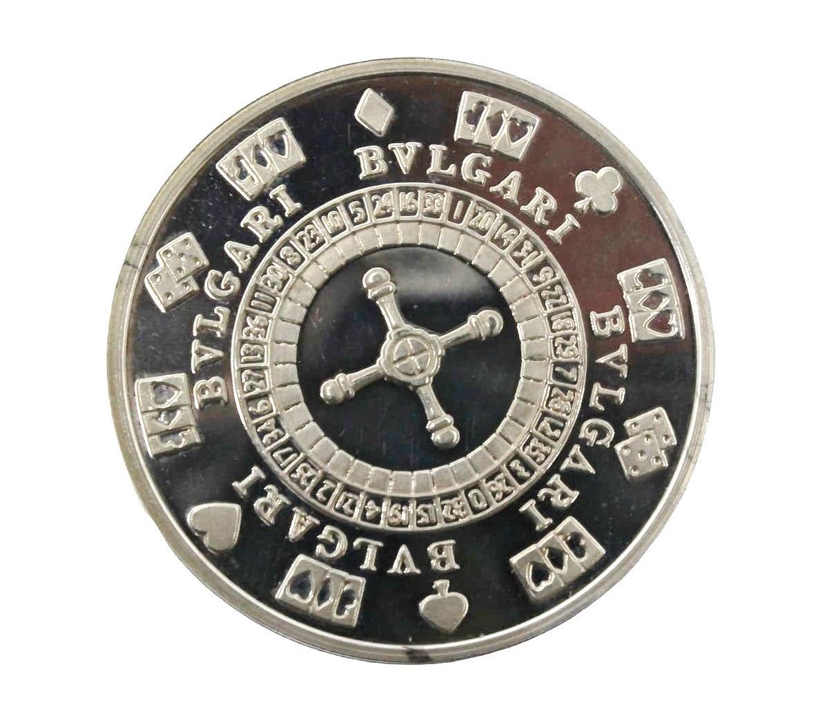 ブルガリ コイン メダル ラスベガス カジノ ルーレット サイコロ ダイス シルバー金具