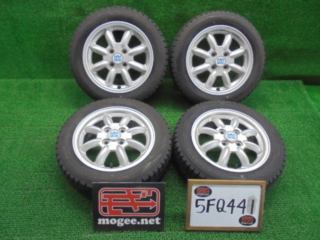 5FQ441 CCG 155 65R14 ダンロップ ウインターマックスWM02 スタッドレス MINILITE アルミホイールセット