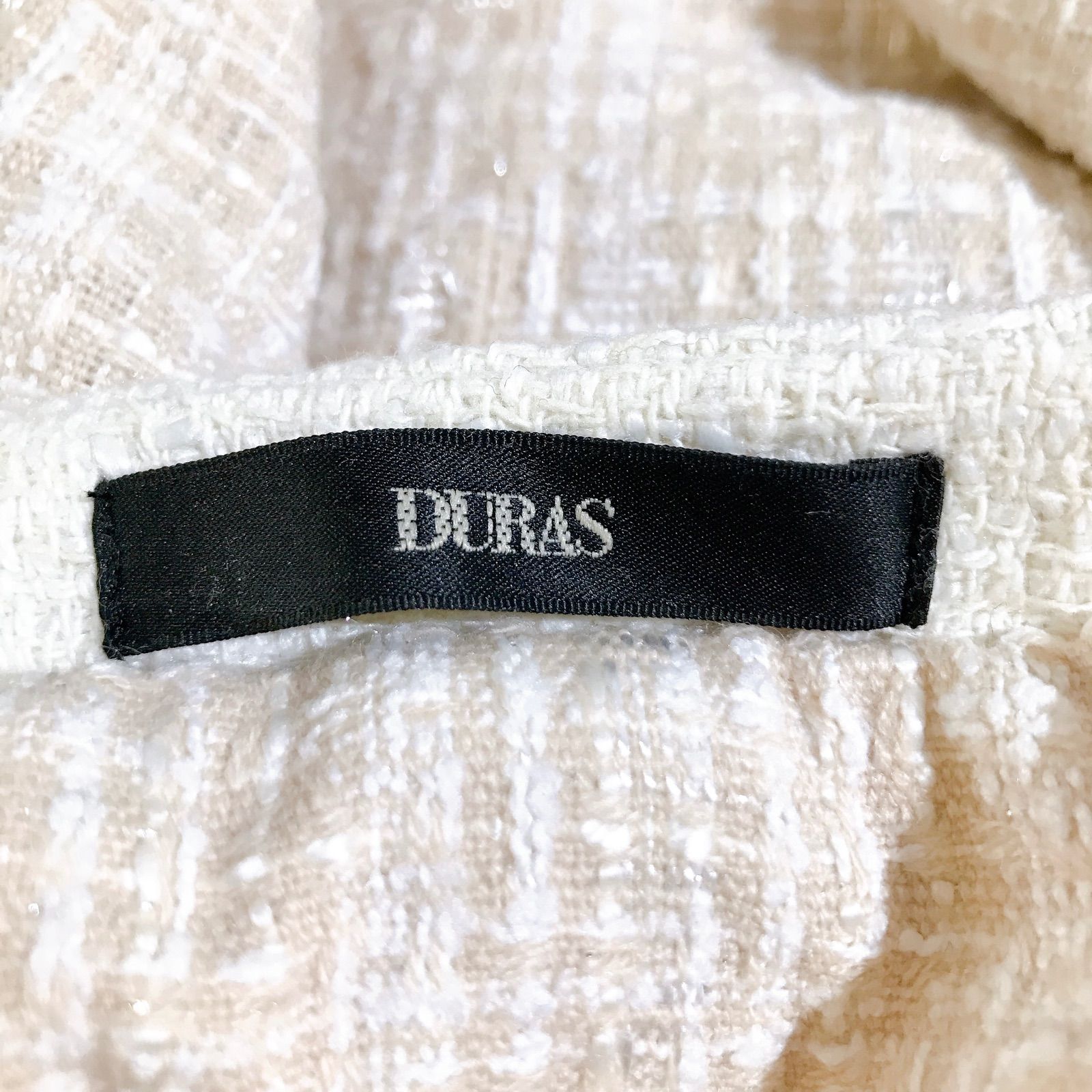 美品】DURAS デュラス セットアップ ノーカラージャケット ショート