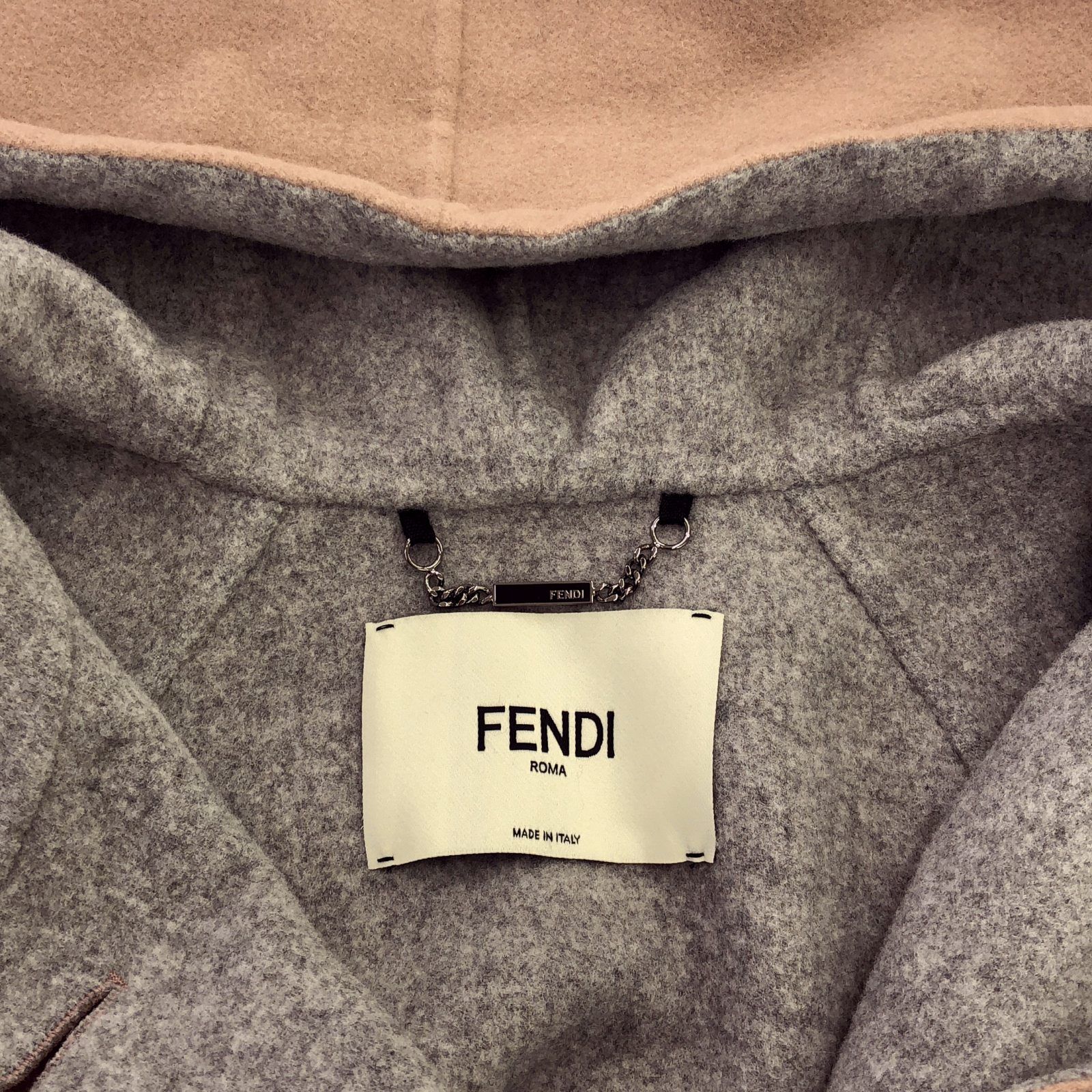 フェンディ FENDI その他コート ファー装飾 フーデッドコート