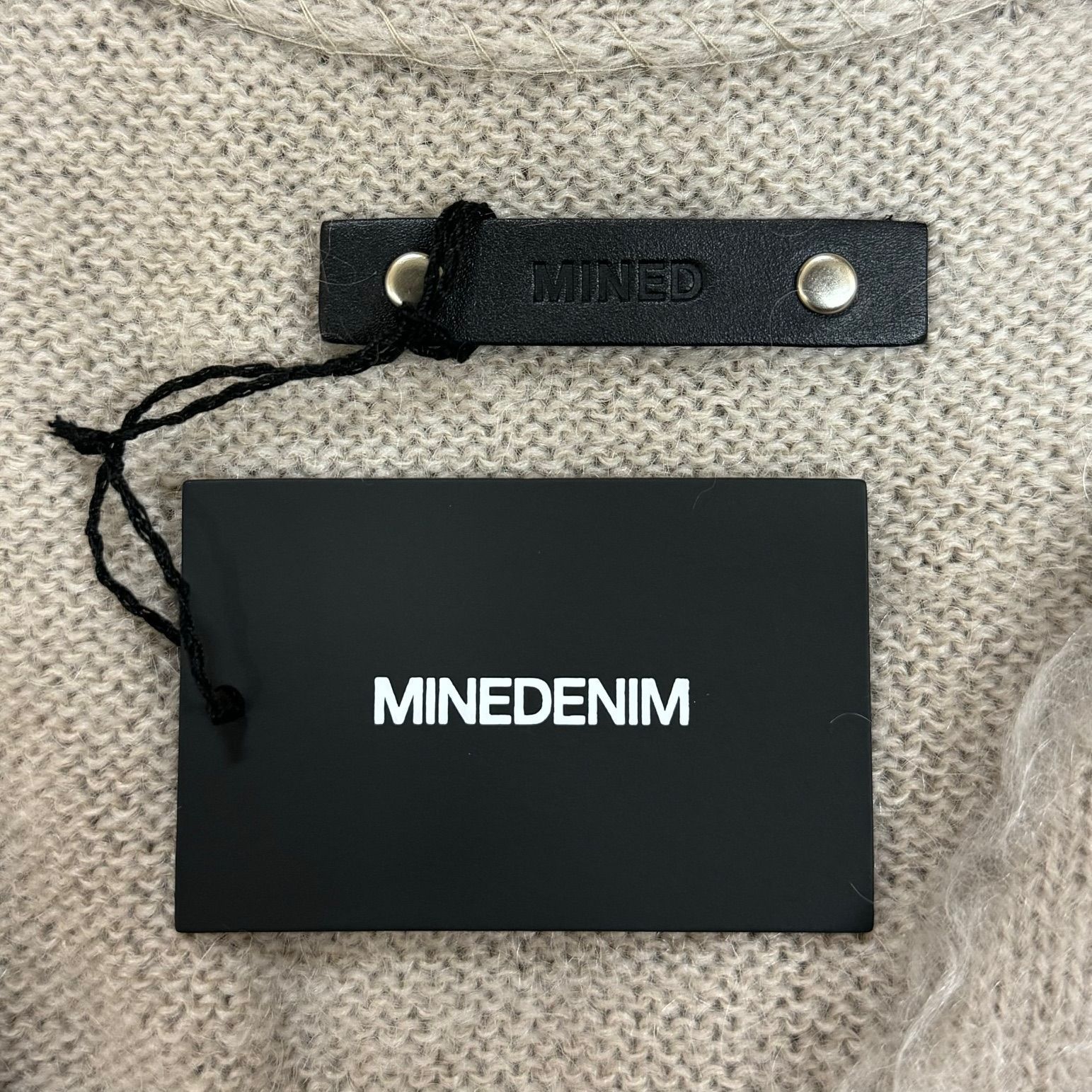 MINEDENIM カーディガン MINEDENIM - MINEDENIM シャギーコットンニットカーディガン
