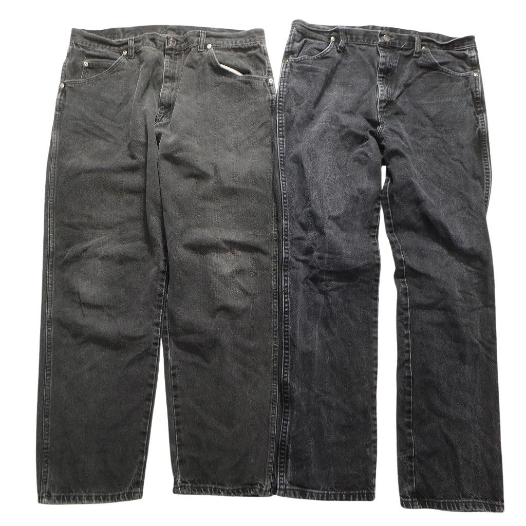 古着卸 まとめ売り Wrangler ラングラー ブラックデニム パンツ 8枚  