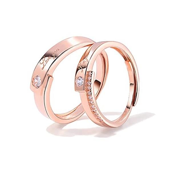 ペアリング ジュエリーレディースリング メンズリング フリーサイズ シルバー925 純銀製婚約指輪 結婚指輪 恋人カプル指輪
